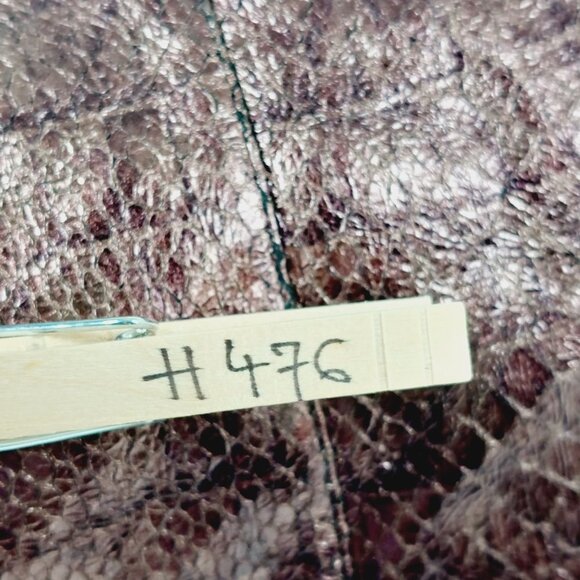 Parallel Brown Metallic Reptilian Print Side Zip Elastic Calf Heeled Boots H476 - Picture 13 of 13